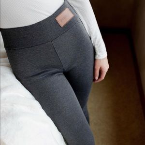 Grey Sherpa lined leggings